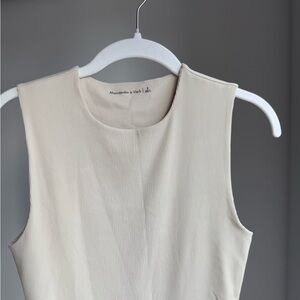 Cream Abercrombie & Fitch Bodysuit